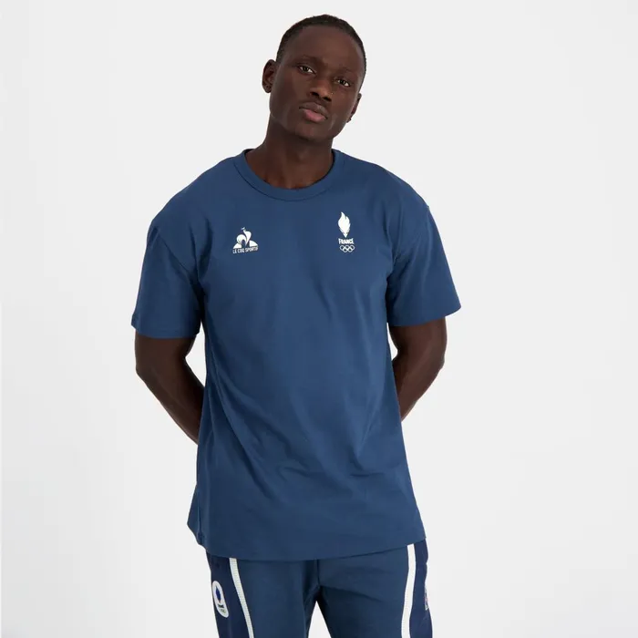 Tshirts And Tops Men Le Coq Sportif France039s Olympic Team TShirt Insignia Blue Tshirts And Tops Men Le Coq Sportif France039s Olympic Team TShirt Insignia Blue