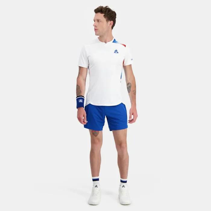 Tshirts And Tops Men Le Coq Sportif Performance Tennis TShirt New Optical White
