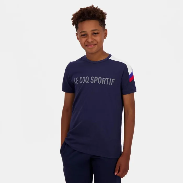 Tshirts Kids Le Coq Sportif Tricolore Tshirt Enfant Blue Light