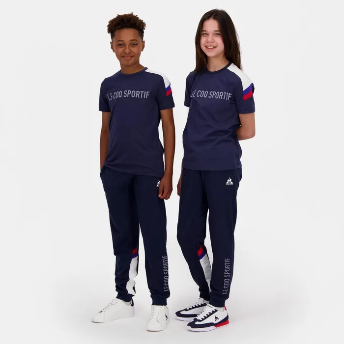 Tshirts Kids Le Coq Sportif Tricolore Tshirt Enfant Blue Light