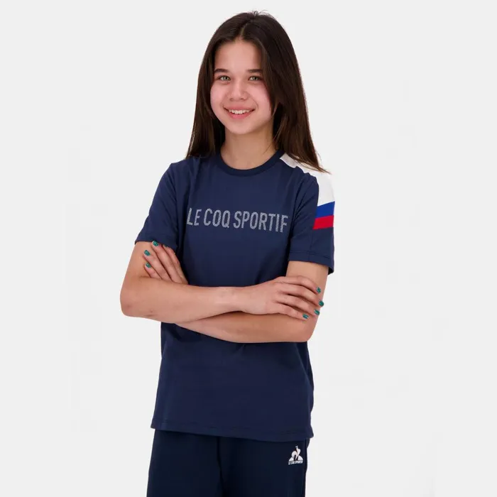 Tshirts Kids Le Coq Sportif Tricolore Tshirt Enfant Blue Light