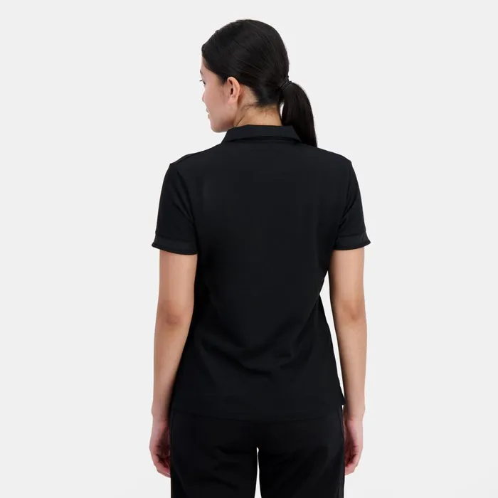 Tshirts Polos Shirts And Tops Women Le Coq Sportif Coq D039Or Polo Shirt En Interlock 240g Coton Black