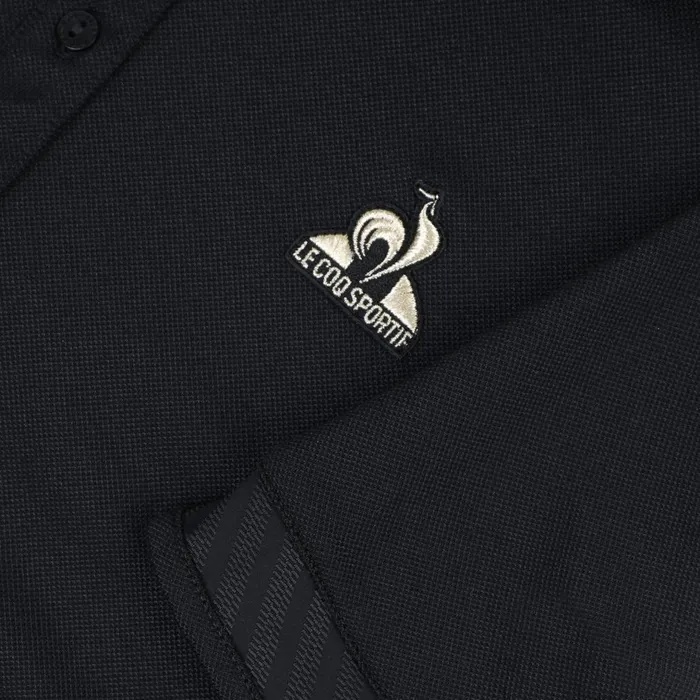 Tshirts Polos Shirts And Tops Women Le Coq Sportif Coq D039Or Polo Shirt En Interlock 240g Coton Black