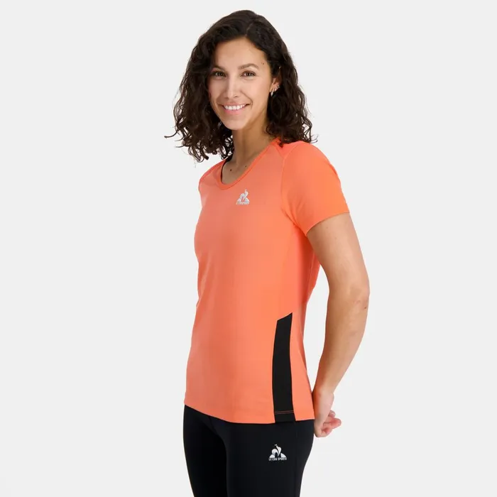 Tshirts Polos Shirts And Tops Women Le Coq Sportif TShirt Orange Perfblack