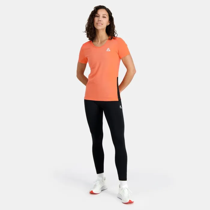 Tshirts Polos Shirts And Tops Women Le Coq Sportif TShirt Orange Perfblack