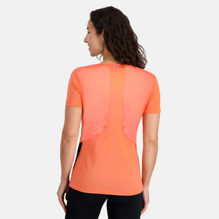 Tshirts Polos Shirts And Tops Women Le Coq Sportif TShirt Orange Perfblack