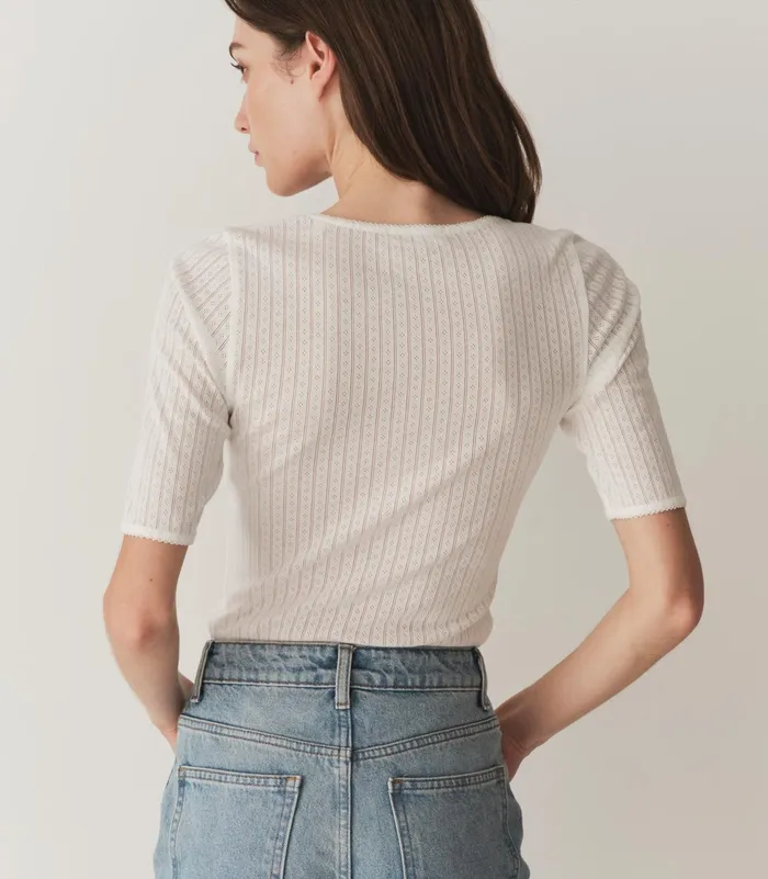 Tees Women DEN Anthia Tee Salt Tees Women DEN Anthia Tee Salt