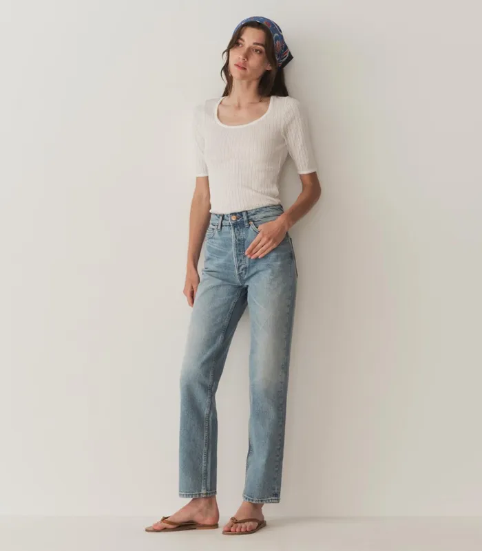 Tees Women DEN Anthia Tee Salt Tees Women DEN Anthia Tee Salt