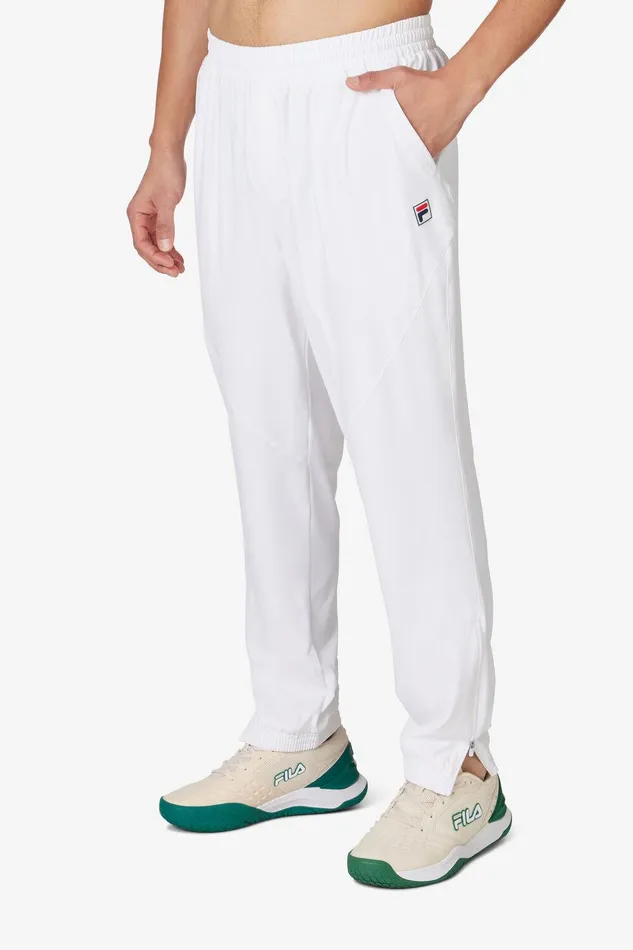 Tennis Men Fila Woven Court Track Pant 100 White Tennis Men Fila Woven Court Track Pant 100 White