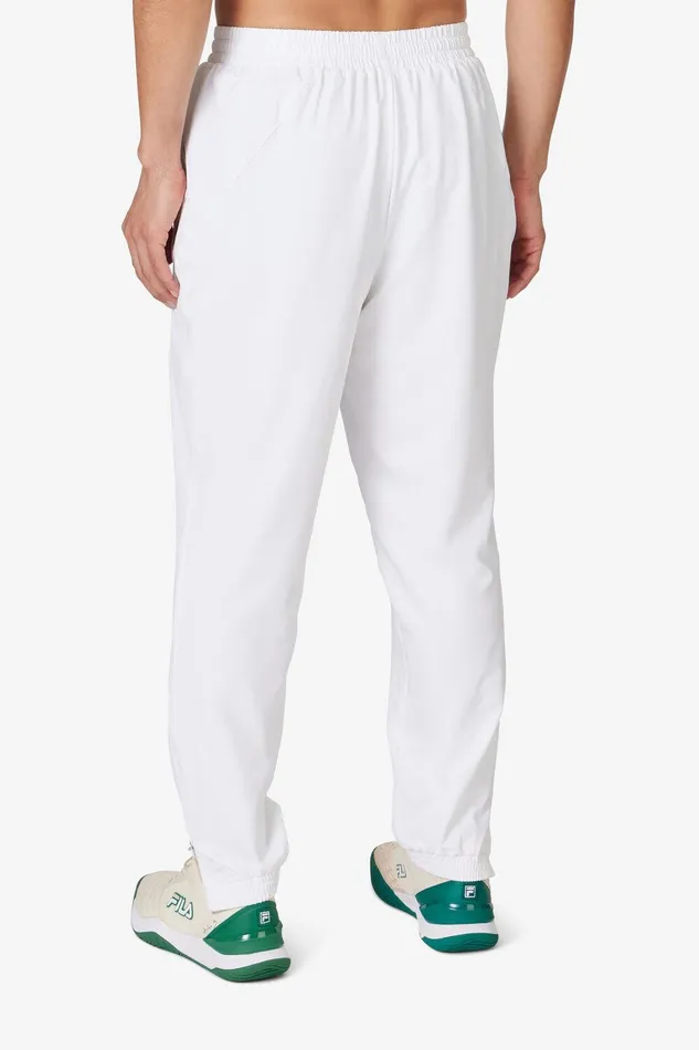 Tennis Men Fila Woven Court Track Pant 100 White Tennis Men Fila Woven Court Track Pant 100 White