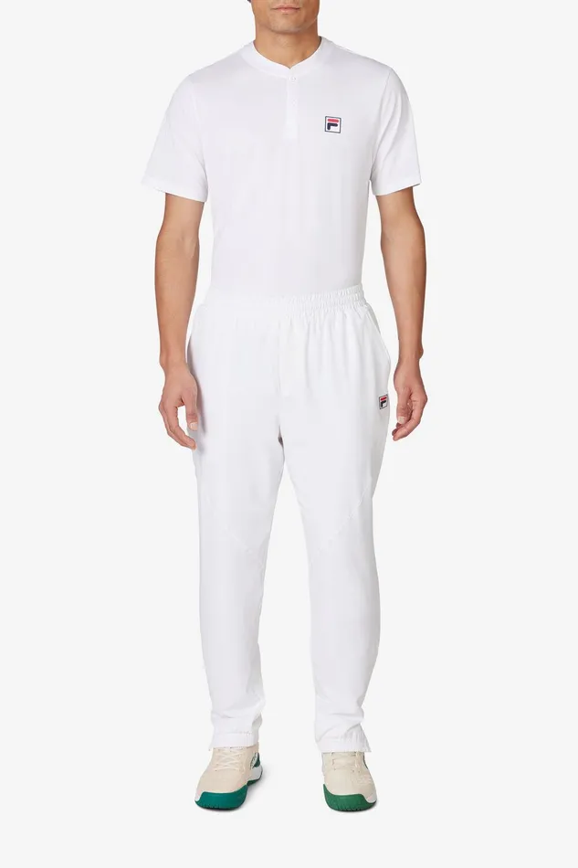 Tennis Men Fila Woven Court Track Pant 100 White Tennis Men Fila Woven Court Track Pant 100 White