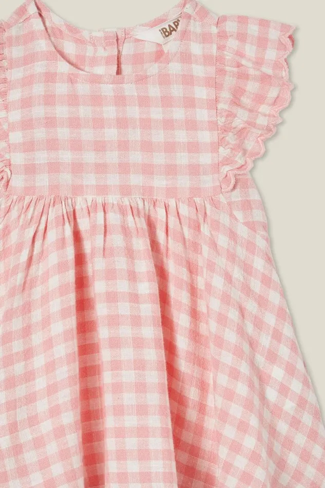 Tess Flutter Sleeve Dress Coral Dreamsvanilla Benny Gingham Baby Cotton On Dresses and All In Ones Tess Flutter Sleeve Dress Coral Dreamsvanilla Benny Gingham Baby Cotton On Dresses and All In Ones
