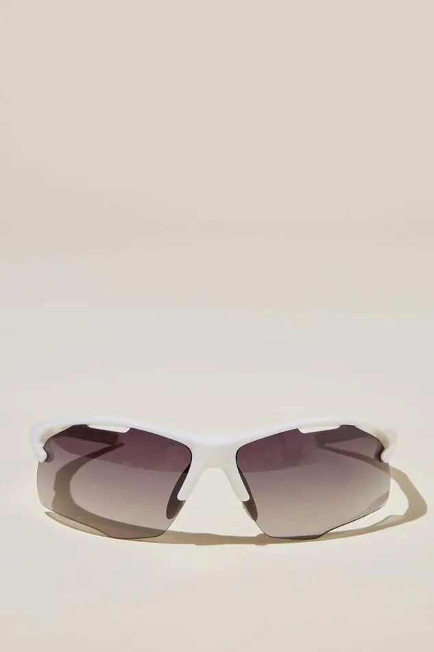 The Accelerate Sunglasses White grey smoke Men Cotton On Sunglasses