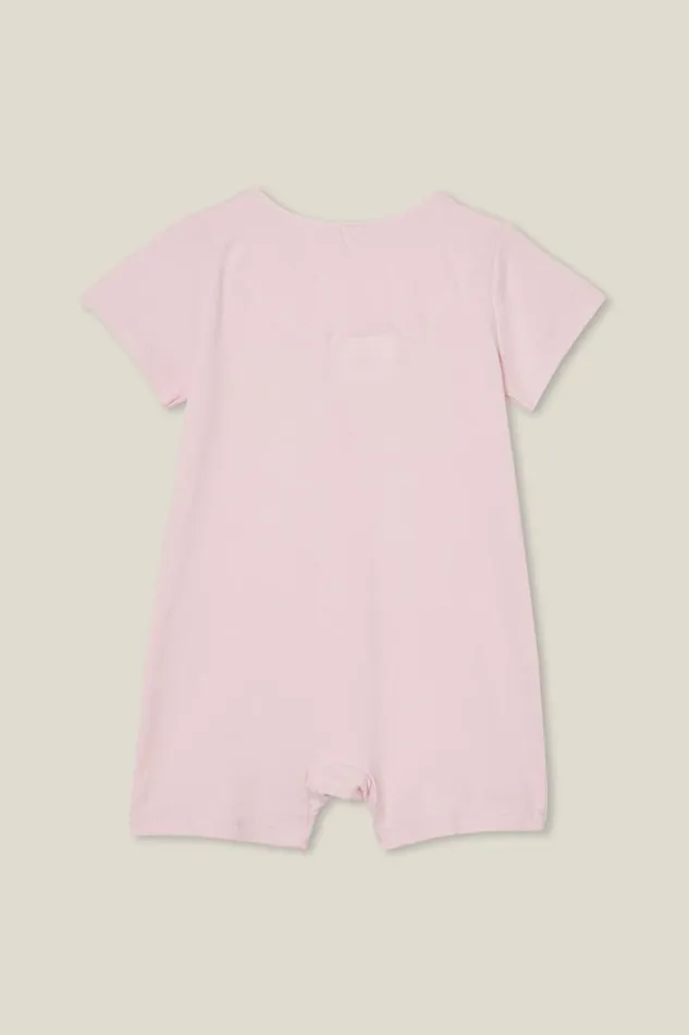 The Billie Short Sleeve Zip Romper License Lcn Mat Ballerinamoto Barbie Baby Cotton On Rompers and Bubbysuits The Billie Short Sleeve Zip Romper License Lcn Mat Ballerinamoto Barbie Baby Cotton On Rompers and Bubbysuits