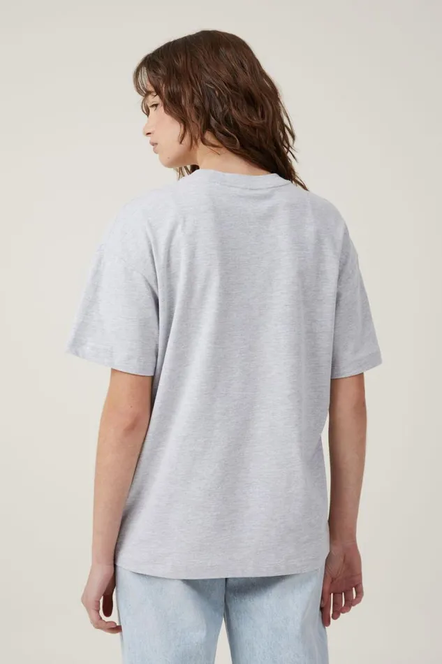 The Boxy Oversized Tee Grey Marle Women Cotton On Tops