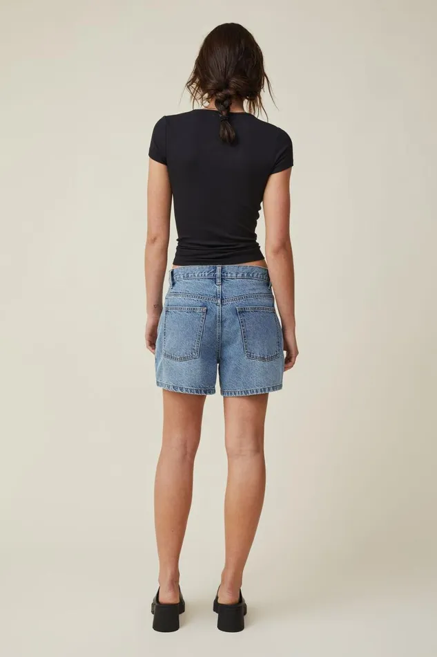The One Organic Rib Crew Short Sleeve Tee Black Women Cotton On Tops The One Organic Rib Crew Short Sleeve Tee Black Women Cotton On Tops