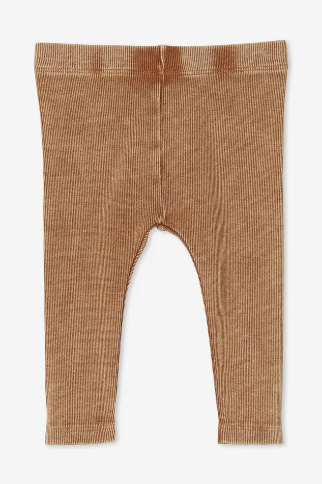 The Row Rib Skinny Legging Taupy Brown Wash Baby Cotton On Bottoms