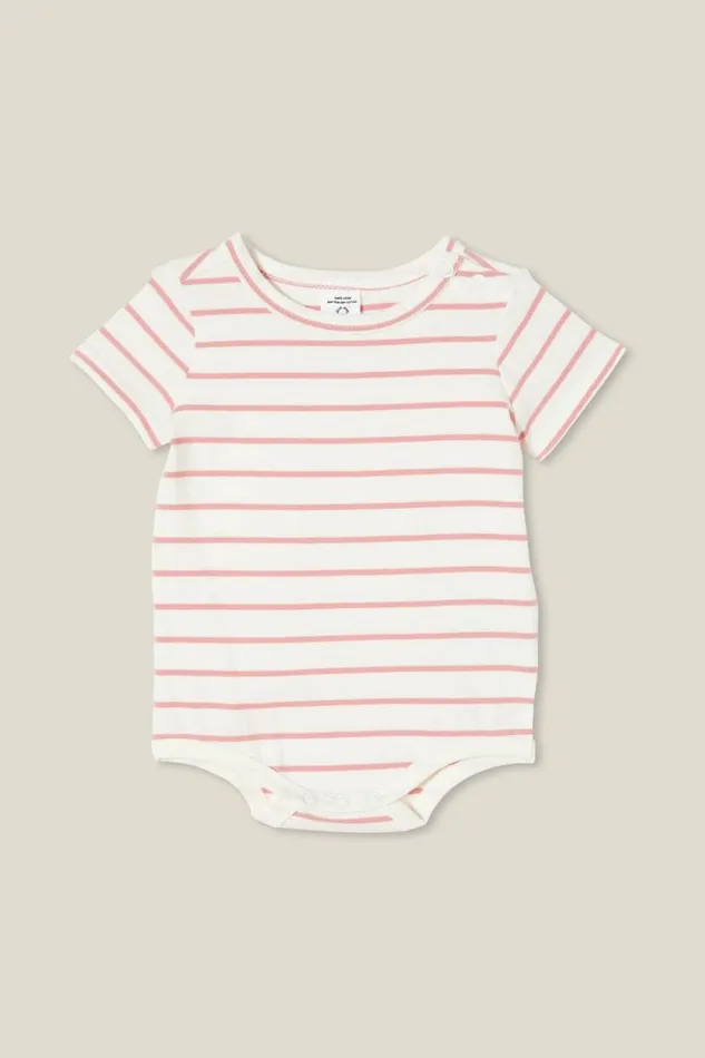 The Short Sleeve Bubbysuit Vanillazephyr Stripe Baby Cotton On Rompers and Bubbysuits The Short Sleeve Bubbysuit Vanillazephyr Stripe Baby Cotton On Rompers and Bubbysuits