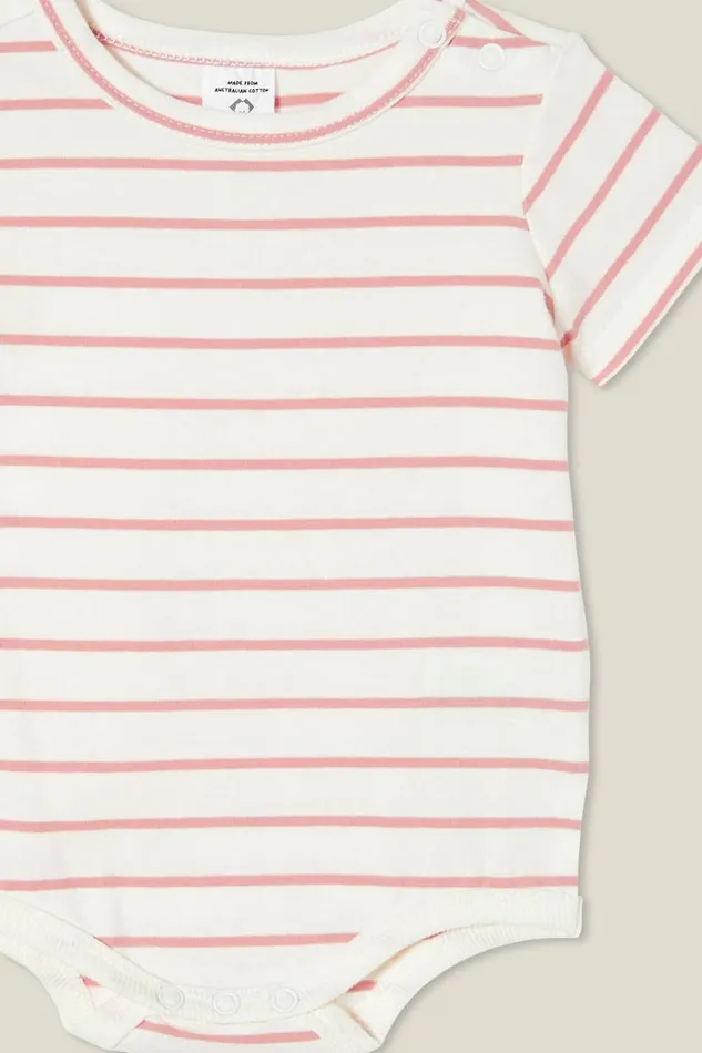 The Short Sleeve Bubbysuit Vanillazephyr Stripe Baby Cotton On Rompers and Bubbysuits The Short Sleeve Bubbysuit Vanillazephyr Stripe Baby Cotton On Rompers and Bubbysuits