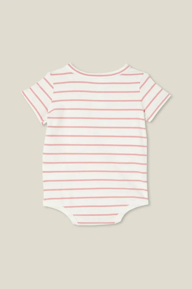 The Short Sleeve Bubbysuit Vanillazephyr Stripe Baby Cotton On Rompers and Bubbysuits The Short Sleeve Bubbysuit Vanillazephyr Stripe Baby Cotton On Rompers and Bubbysuits