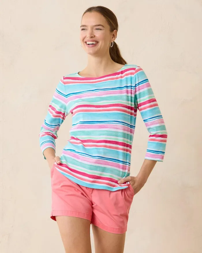 Tommy Bahama Ashby Isles ShortSleeve TShirt Glowing Azalea Women Tops and Shirts Tommy Bahama Ashby Isles ShortSleeve TShirt Glowing Azalea Women Tops and Shirts