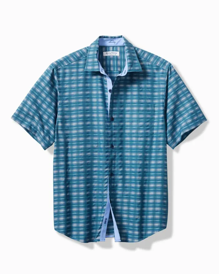 Tommy Bahama Big and Tall Gambler039s Paradise Silk Camp Shirt Carbon Grey Big and Tall Shirts Tommy Bahama Big and Tall Gambler039s Paradise Silk Camp Shirt Carbon Grey Big and Tall Shirts
