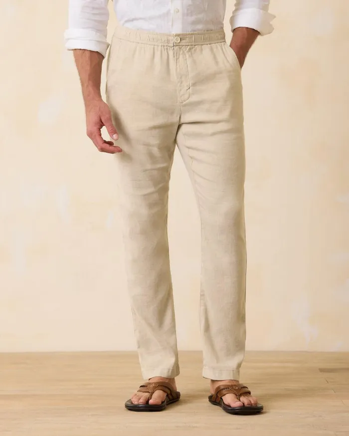 Tommy Bahama Big and Tall Latigo Beach LinenBlend FlatFront Pants Stone Khaki Big and Tall Pants and Chinos Tommy Bahama Big and Tall Latigo Beach LinenBlend FlatFront Pants Stone Khaki Big and Tall Pants and Chinos