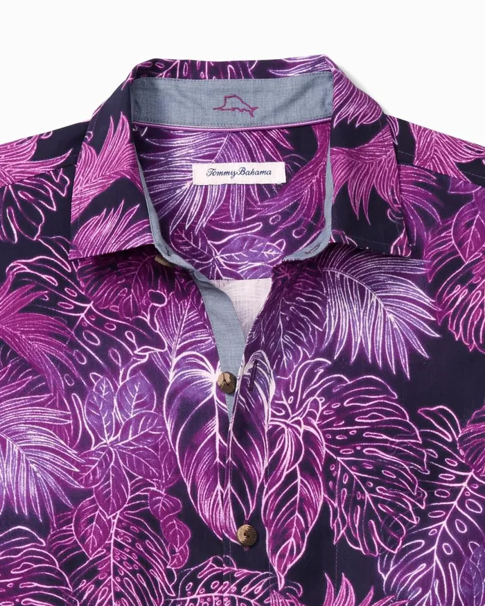 Tommy Bahama Big and Tall Luminescent Fronds Silk Camp Shirt Hot Viola Big and Tall Shirts Tommy Bahama Big and Tall Luminescent Fronds Silk Camp Shirt Hot Viola Big and Tall Shirts