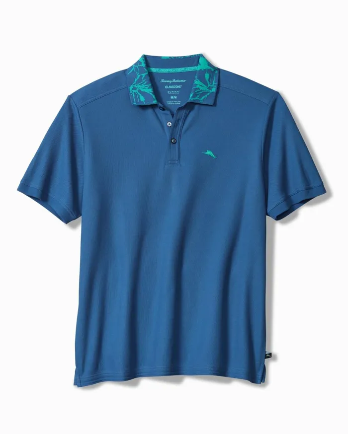 Tommy Bahama Big and Tall Sippin039 Soiree Polo Indigo Big and Tall Polos