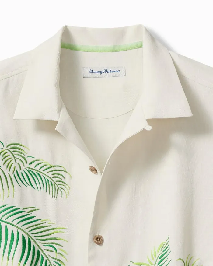 Tommy Bahama Big and Tall Veracruz Cay Cocktail Mixer ShortSleeve Shirt Opal Big and Tall Shirts