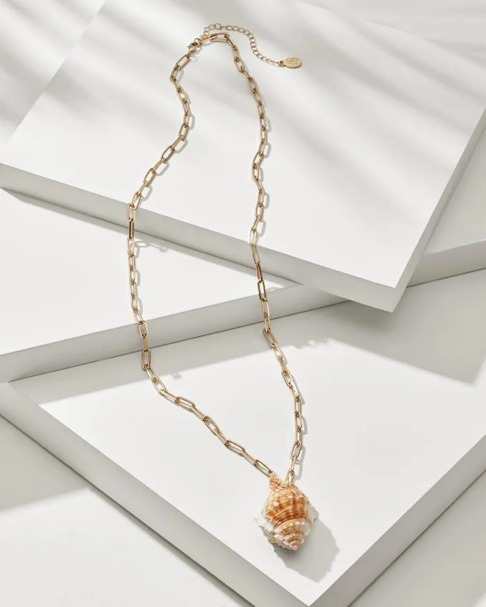Tommy Bahama Coastal Treasure Shell Pendant Necklace Gold Women Jewelry Collections Tommy Bahama Coastal Treasure Shell Pendant Necklace Gold Women Jewelry Collections