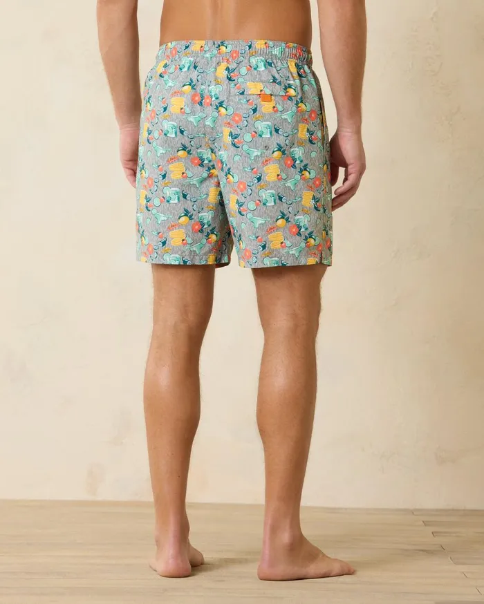 Tommy Bahama Naples Bay 6Inch Swim Trunks Paradise Green Men Swim and Boardshorts