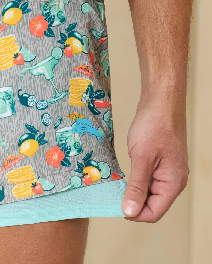 Tommy Bahama Naples Bay 6Inch Swim Trunks Paradise Green Men Swim and Boardshorts