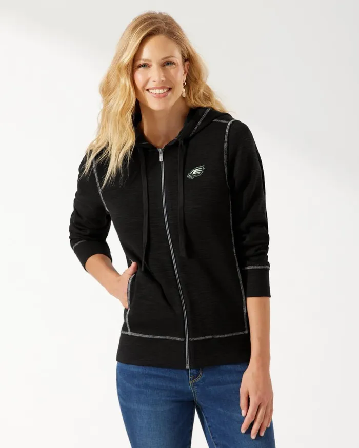 Tommy Bahama NFL Aruba FullZip Sweatshirt Denverbroncos Women Sweatshirts