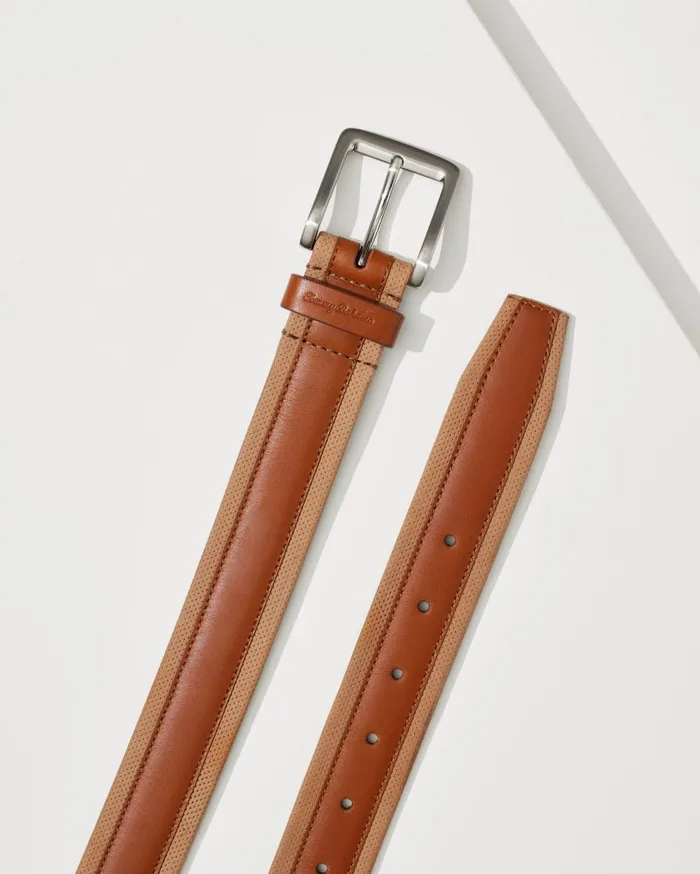Tommy Bahama Reversible Stretch Cord Belt Khaki Men Belts