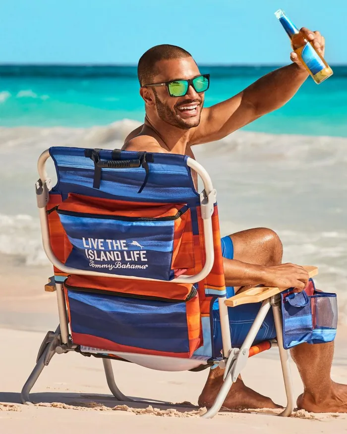 Tommy Bahama Tommy Bahama Blue Monstera Deluxe Backpack Beach Chair Multicolor Beach and Home Beach Chairs Tommy Bahama Tommy Bahama Blue Monstera Deluxe Backpack Beach Chair Multicolor Beach and Home Beach Chairs