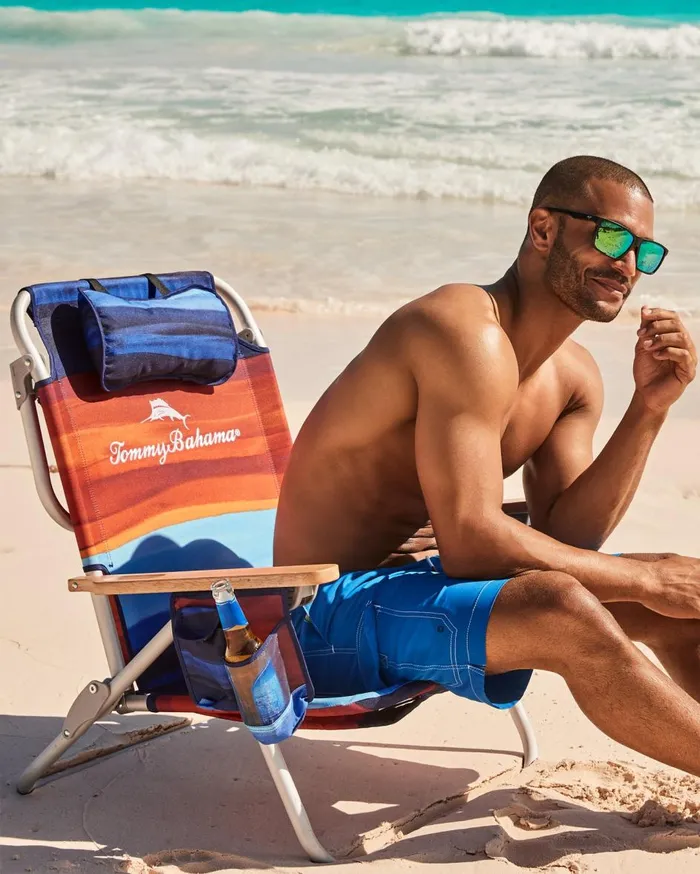 Tommy Bahama Tommy Bahama Blue Monstera Deluxe Backpack Beach Chair Multicolor Beach and Home Beach Chairs Tommy Bahama Tommy Bahama Blue Monstera Deluxe Backpack Beach Chair Multicolor Beach and Home Beach Chairs
