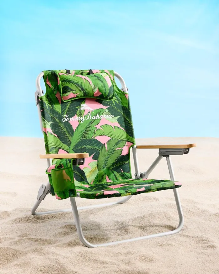 Tommy Bahama Tommy Bahama Swaying Fronds Deluxe Backpack Beach Chair Multicolor Beach and Home Beach Chairs Tommy Bahama Tommy Bahama Swaying Fronds Deluxe Backpack Beach Chair Multicolor Beach and Home Beach Chairs