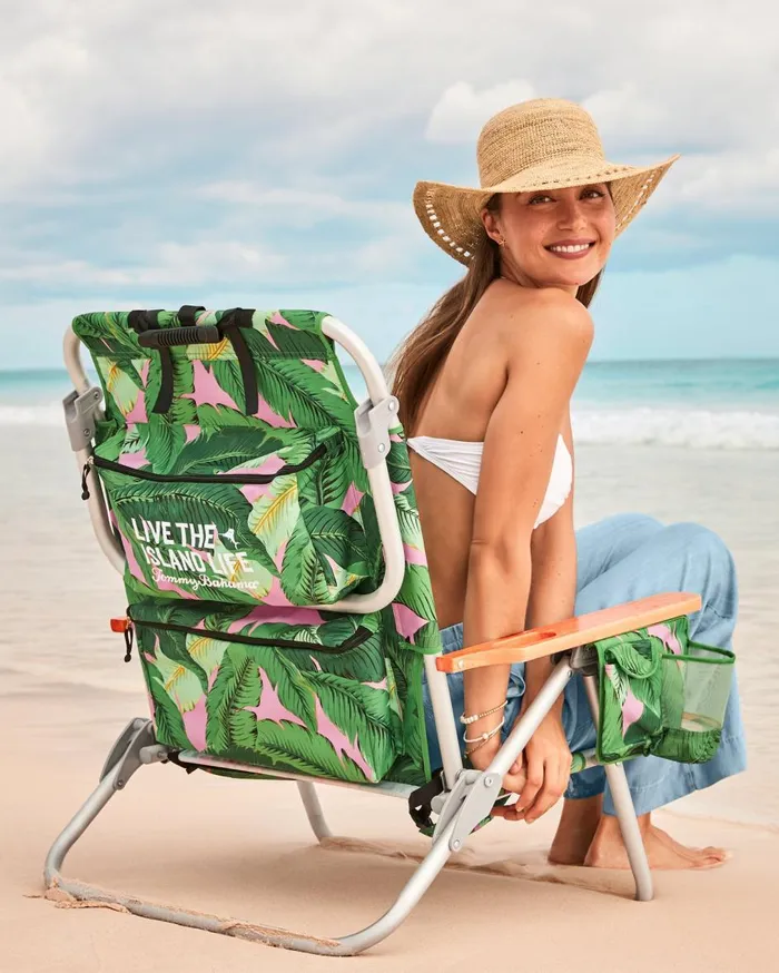 Tommy Bahama Tommy Bahama Swaying Fronds Deluxe Backpack Beach Chair Multicolor Beach and Home Beach Chairs Tommy Bahama Tommy Bahama Swaying Fronds Deluxe Backpack Beach Chair Multicolor Beach and Home Beach Chairs