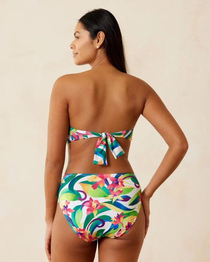 Tommy Bahama Tropical Blooms Bandeau Top White Women Bikini Tops Tommy Bahama Tropical Blooms Bandeau Top White Women Bikini Tops