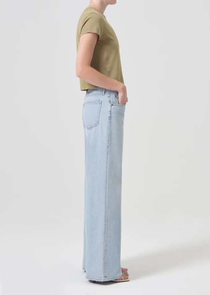 Tops and Bodysuits Women Agolde Adine Shrunken Tee In Cocoon