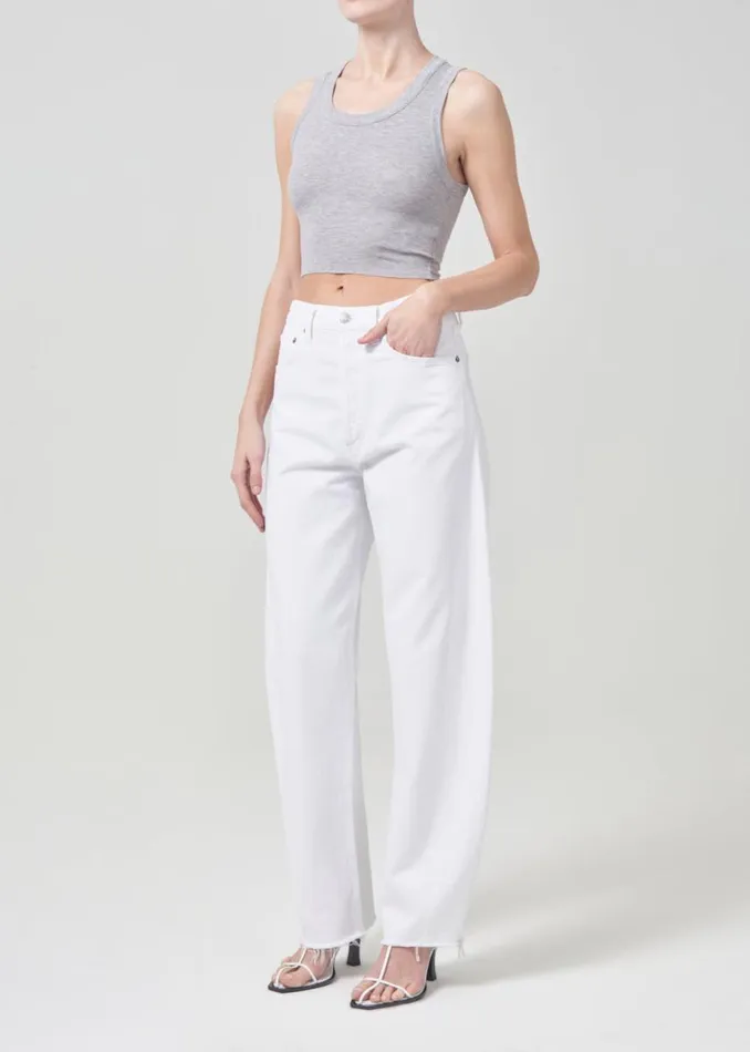 Tops and Bodysuits Women Agolde Cropped Poppy Tank In Grey Heather