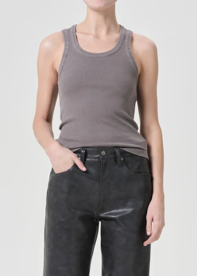 Tops and Bodysuits Women Agolde Poppy Tank In Shaker