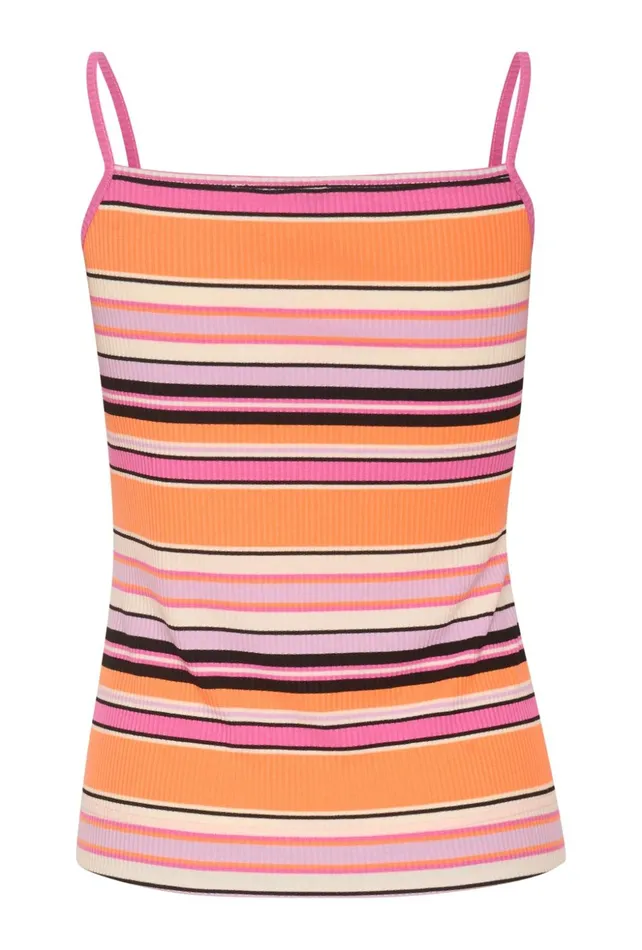 Tops and TShirts Women CULTURE CUakram Top Orange Stripe Mix