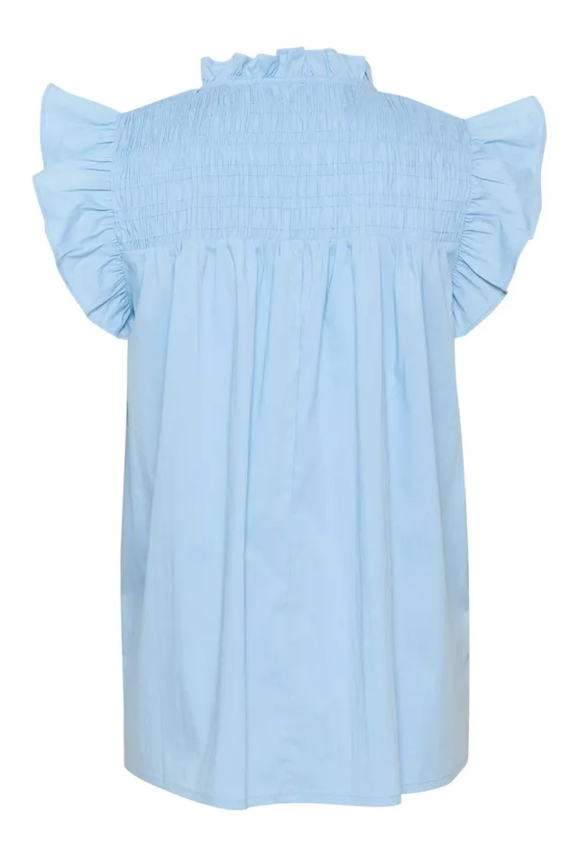 Tops and TShirts Women CULTURE CUchresta Blouse Cashmere Blue