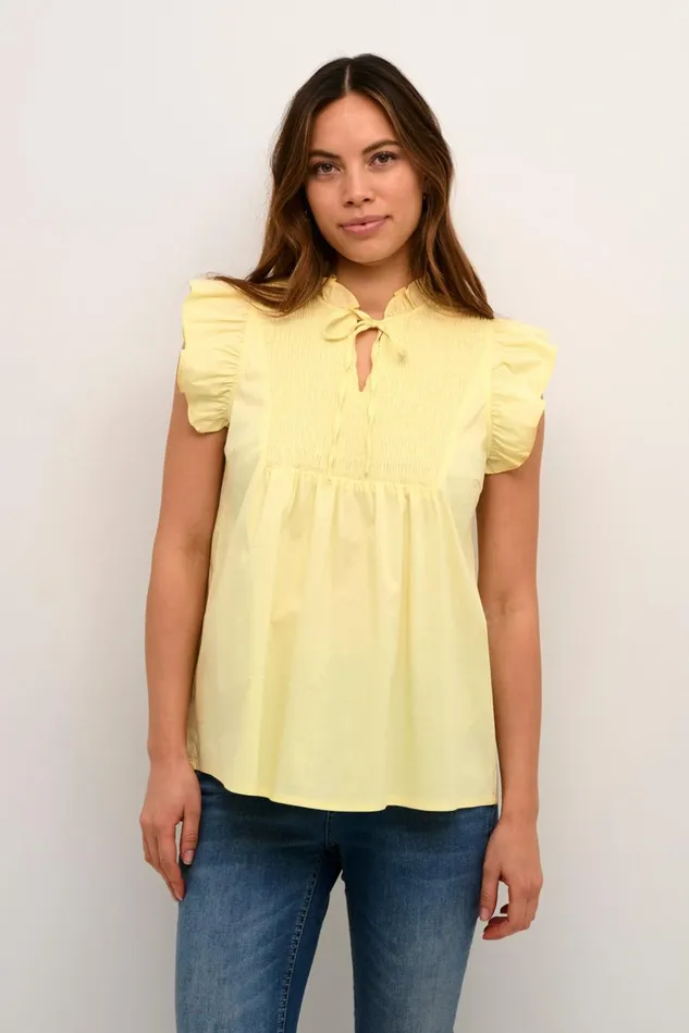 Tops and TShirts Women CULTURE CUchresta Blouse Pineapple Slice