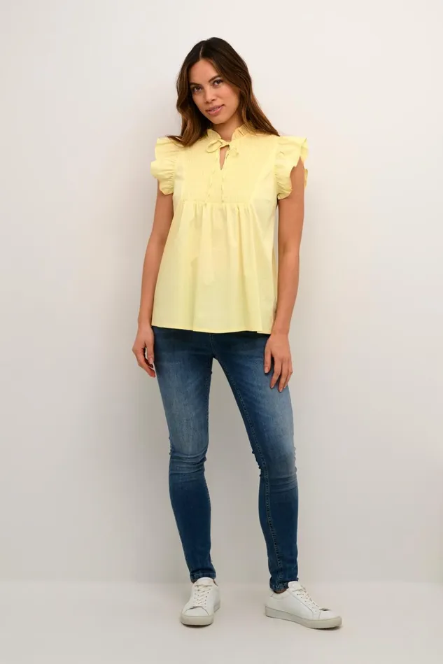 Tops and TShirts Women CULTURE CUchresta Blouse Pineapple Slice