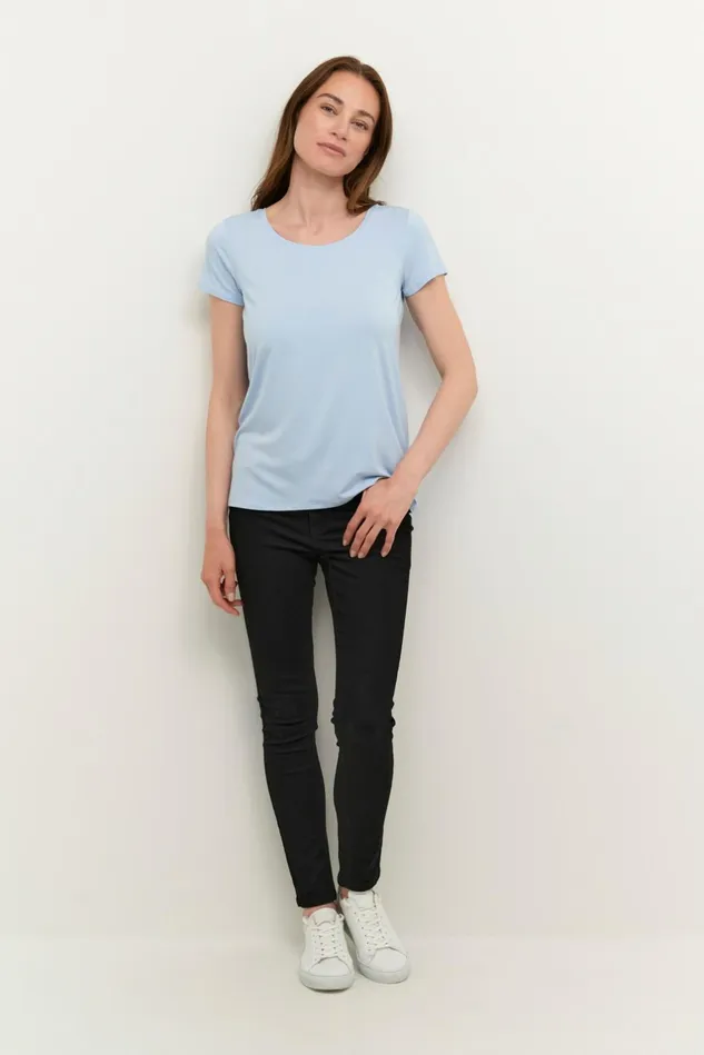 Tops and TShirts Women CULTURE CUpoppy Tshirt Cashmere Blue