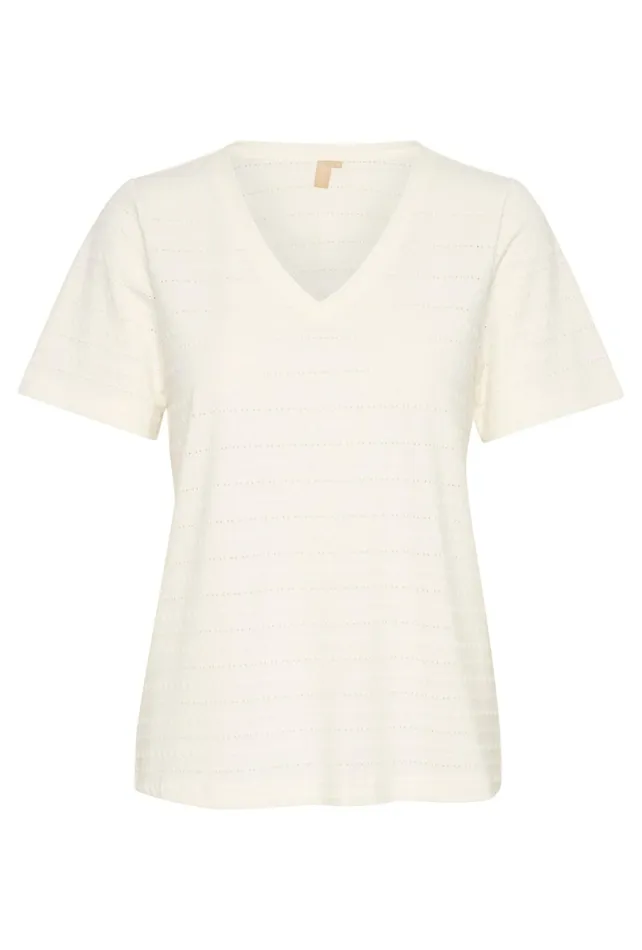 Tops and TShirts Women CULTURE CUtedi Tshirt Spring Gardenia