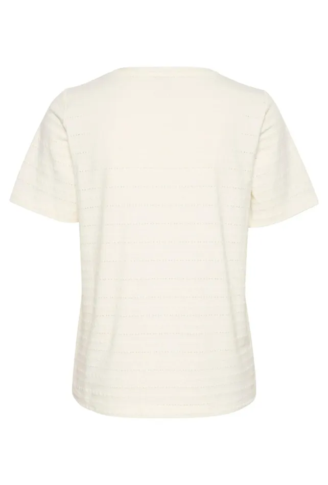 Tops and TShirts Women CULTURE CUtedi Tshirt Spring Gardenia